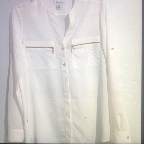 CALVIN Klein sheer spring top - Picture 3 of 7